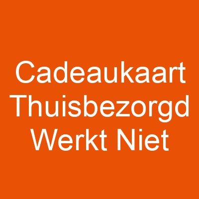 Cadeaukaart Thuisbezorgd Werkt Niet