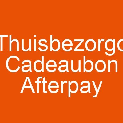 Thuisbezorgd Cadeaubon Afterpay
