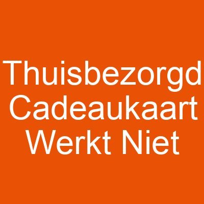 Thuisbezorgd Cadeaukaart Werkt Niet