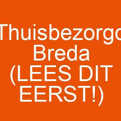 Thuisbezorgd Breda (LEES DIT EERST!)