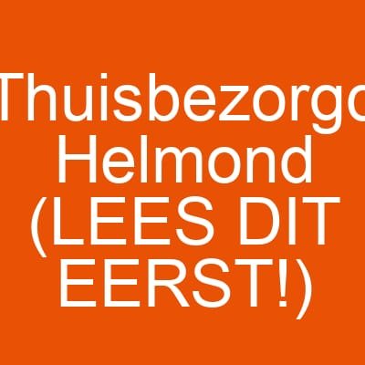 Thuisbezorgd Helmond (LEES DIT EERST!)