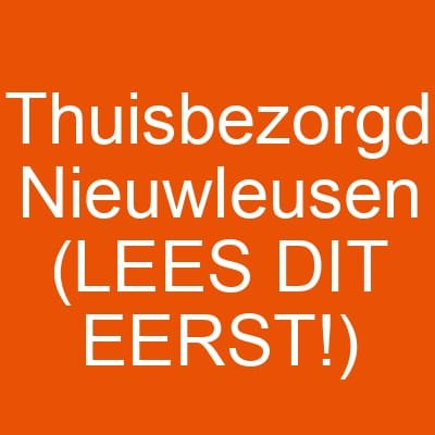 Thuisbezorgd Nieuwleusen (LEES DIT EERST!)