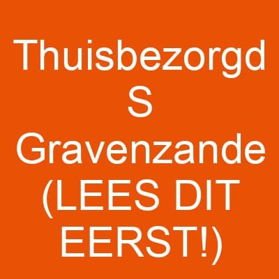 Thuisbezorgd S Gravenzande (LEES DIT EERST!)