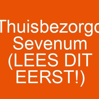 Thuisbezorgd Sevenum (LEES DIT EERST!)