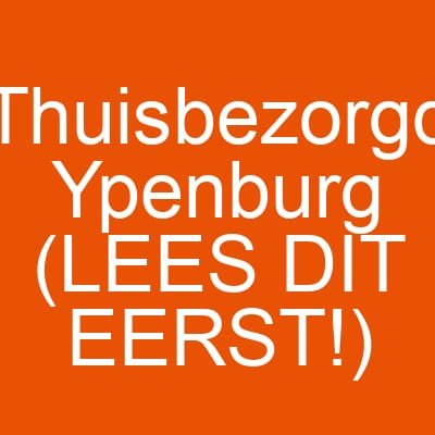 Thuisbezorgd Ypenburg (LEES DIT EERST!)