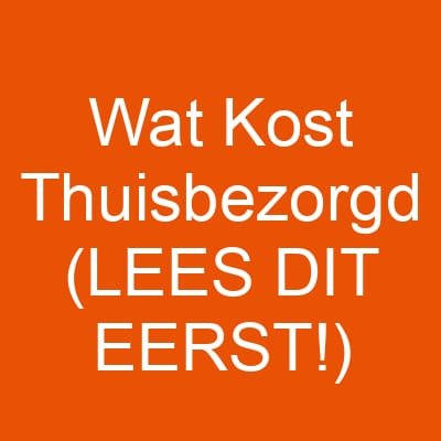 Wat Kost Thuisbezorgd (LEES DIT EERST!)